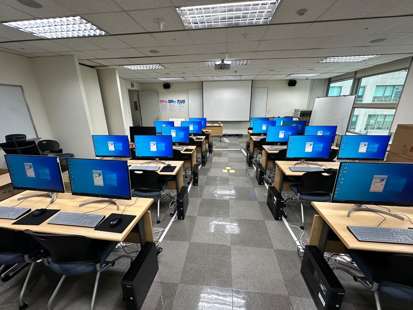 관공서 시험 전산장비 세팅